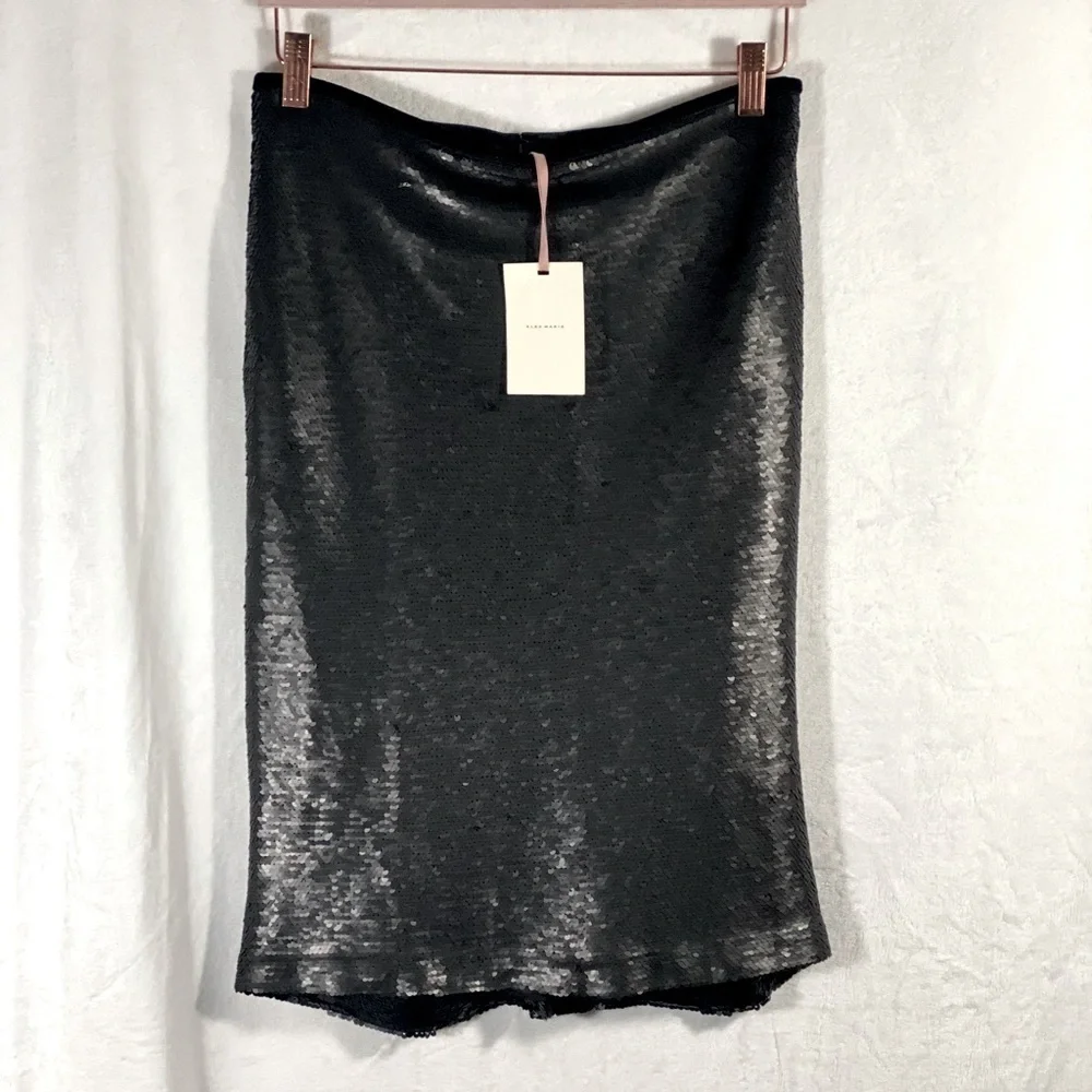 Alex Marie black sequin rouge romance Portia skirt size 4